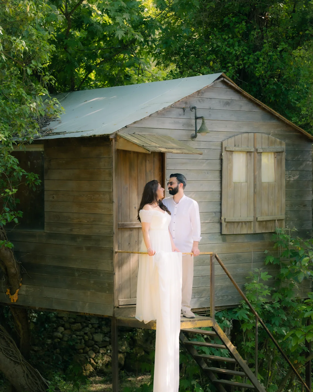 Charbel and Georgette at the tree house